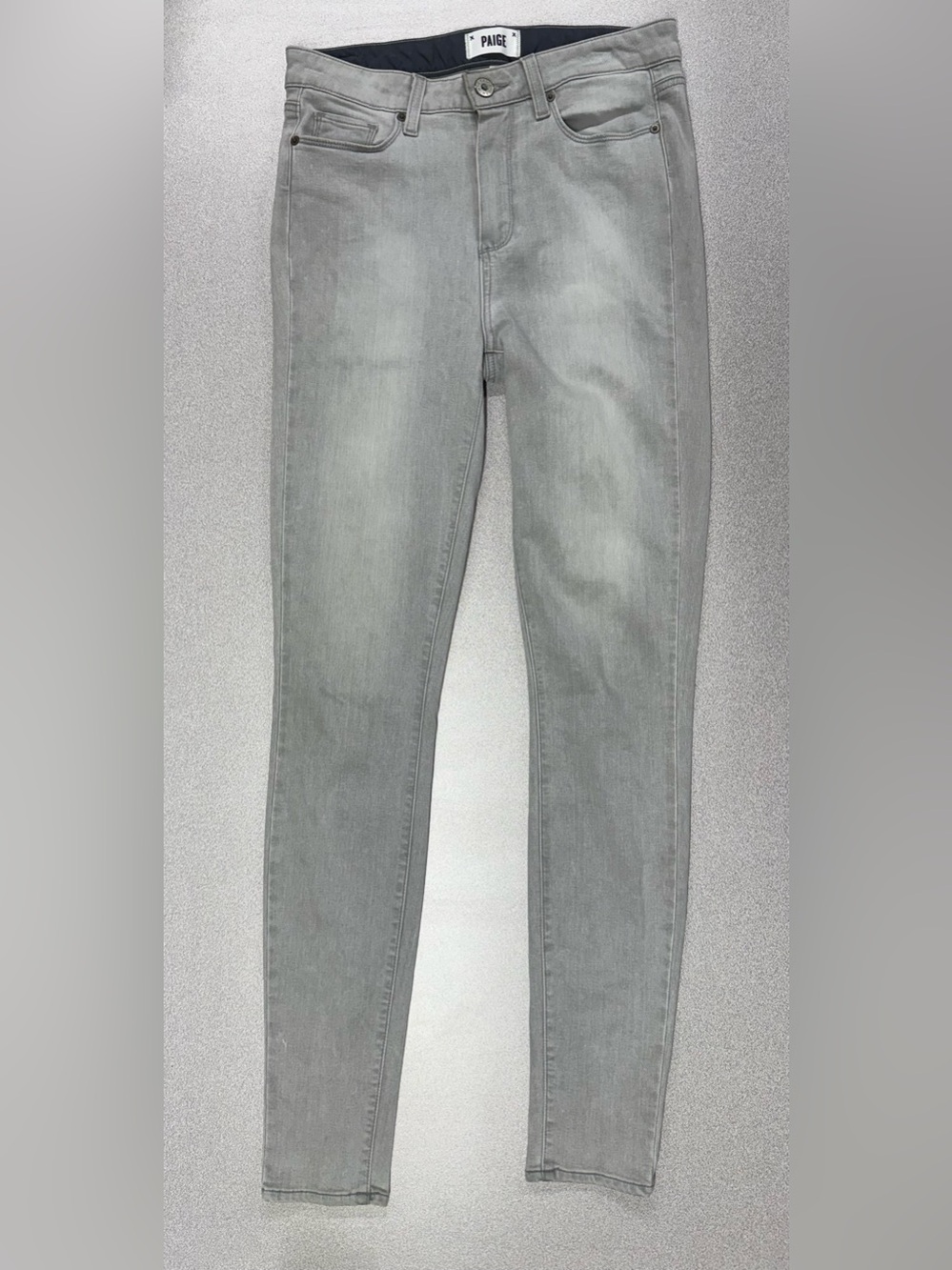 PAIGE Women’s Hoxton Ultra Skinny Jeans Light Gray Stretch Denim Size 29